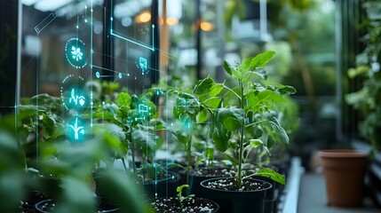 Poster - iot sensors tracking and analyzing plant health data in a cutting edge smart greenhouse for efficien