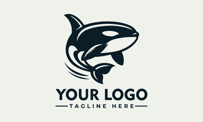 Sticker - Orca Killer Whale Vector Logo tribal tattoo sketch. vector of an underwater predator