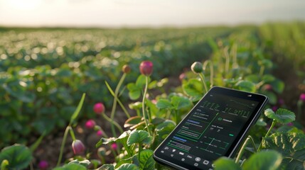 Tech meets nature Smartphone app calculates carbon sequestration in lush cover crop field