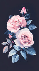 Poster - Beautiful floral background