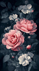 Sticker - Beautiful floral background