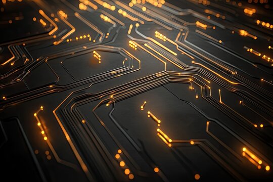 Abstract digital dot line particle data background connecting technology concept.