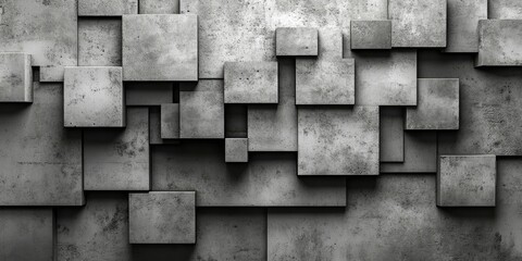 Abstract Concrete Blocks Pattern