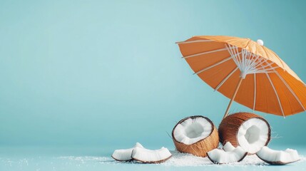 Wall Mural - Coconut Beach Umbrella