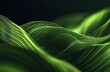 © Tanish - Abstract green background with wavy lines, a dark green gradient