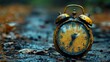 © AS Photo Family - Close-up of a vintage clock on a natural forest floor