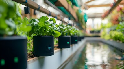 Poster - iot sensors seamlessly integrated into an aquaponics system enabling real time monitoring data colle