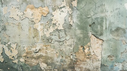 Rustic concrete wall chipped paint blending shade