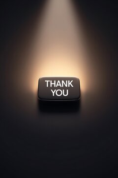 Thank You inscription.