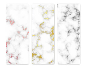 Wall Mural - Set of marble texture backgrounds