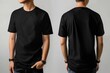 © Rawpixel.com - Black t-shirt front and back