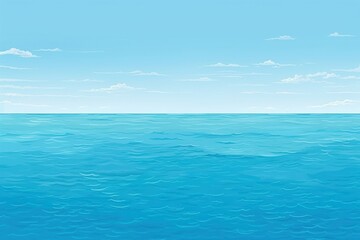 Poster - Ocean backgrounds outdoors horizon.