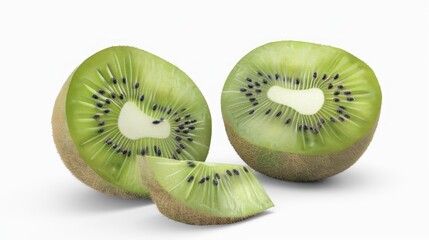 Poster - Close-up of Sliced Kiwi Fruit