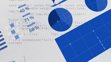 Aufkleber - Animating global data analysis over code and geometric shapes