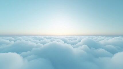 Wall Mural - The sky is blue and the sun is shining brightly