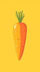 Wall Mural - Cartoon carrot illustration