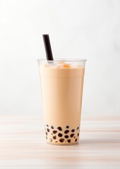 Wall Mural - Delicious bubble tea drink photo