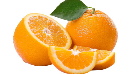 Wall Mural - Orange Fruit isolated on transparent background, PNG