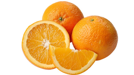 Wall Mural - Orange Fruit isolated on transparent background, PNG