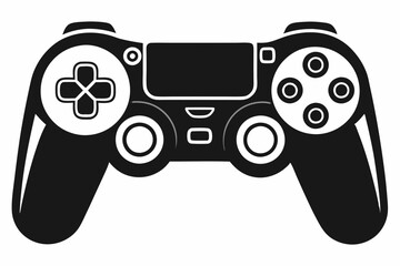 Wall Mural - Joystick silhouette vector icon, Game controller art illustration