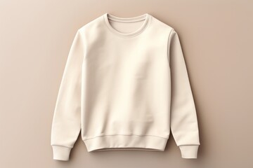 Sticker - Minimalist beige crewneck sweatshirt