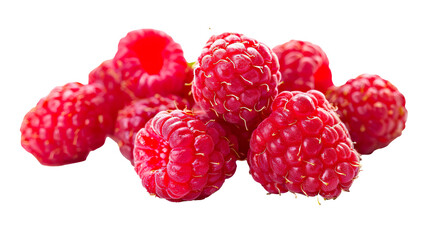 Wall Mural - Raspberry Fruit isolated on transparent background, PNG