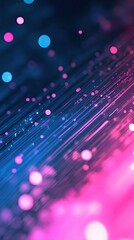 Poster - Vibrant abstract background featuring colorful light bokeh, blurred lines, and a dynamic gradient design that sparks creativity.
