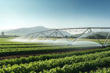 Poster - Landscape field farm agriculture.