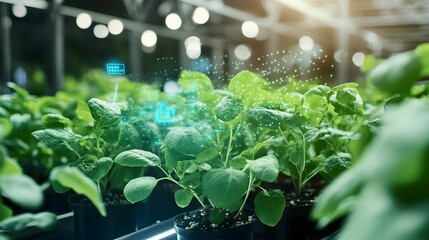 Poster - iot sensors monitoring plant health and environmental conditions in a futuristic smart greenhouse fo