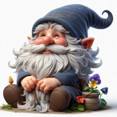 Wall Mural - the gnome with a gift