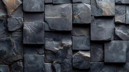 Poster - Dark Stone Wall Texture