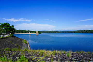 都民の水源 狭山湖こと山口貯水池の取水塔（埼玉県所沢市・入間市）