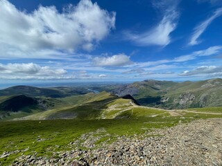 mountain landscape with sky and clouds