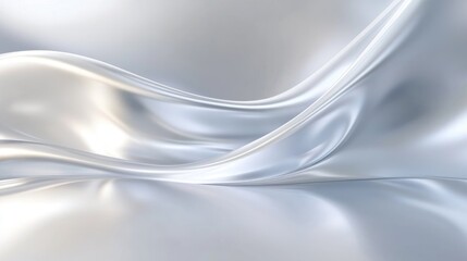 Poster - Abstract smooth silver gradient background with subtle light reflections, perfect for corporate and tech visuals
