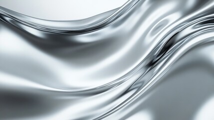 Poster - Abstract smooth silver gradient background with subtle light reflections, perfect for corporate and tech visuals