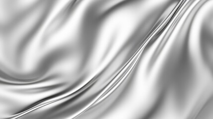 Poster - Elegant silver gradient background with a smooth and shiny surface, perfect for luxury branding and designs