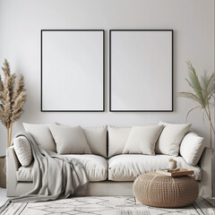 picture identity mockup portfolio couch living sofa canvas comfortable furniture brand contemporary poster apartment floor photo room graphic chair image frame interior mock blank studio