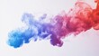 © Nathan - A dynamic swirl of vibrant blue, purple, and red smoke against a soft white background, creating an abstract and artistic visual experience.