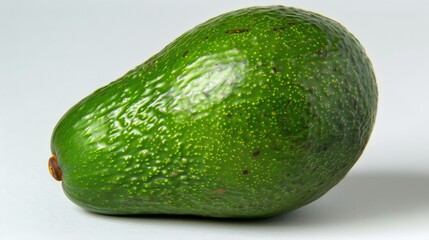 Wall Mural - Avocado with seed on a plain background