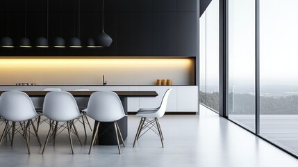 Wall Mural - Modern Kitchen Interior Design with Minimalist Style