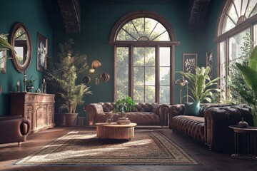 Poster - Stunning living room design. Stock photo.