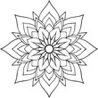 © Parrot Graphic - Creative hand-drawn mandala design outline illustration