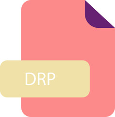 DRP file extension icon rounded corners and deep color