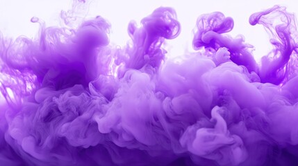 Wall Mural - Abstract purple smoke swirls create a mystical and vibrant atmosphere.
