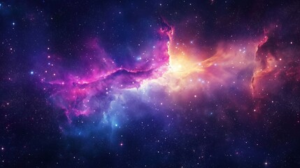 stars and nebula in outer space constellation galaxy in universe cosmos background.