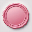© amonallday - Pink Wax Seal Mockup Old Sealed Empty Stamp Illustration Isolated Graphic Design