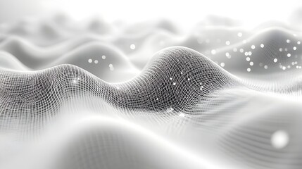 Poster - Futuristic 3D Wireframe Website Layout and Digital Design Concept