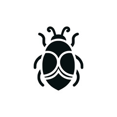 Poster - insect beetle bug animal logo vector illustration template design