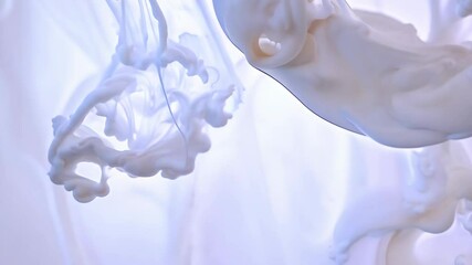 Poster - Animation of swirling colors interacting with light in a serene environment