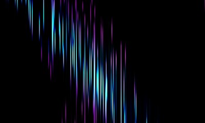 Aufkleber - blue geometric shape abstract technology lines on black background